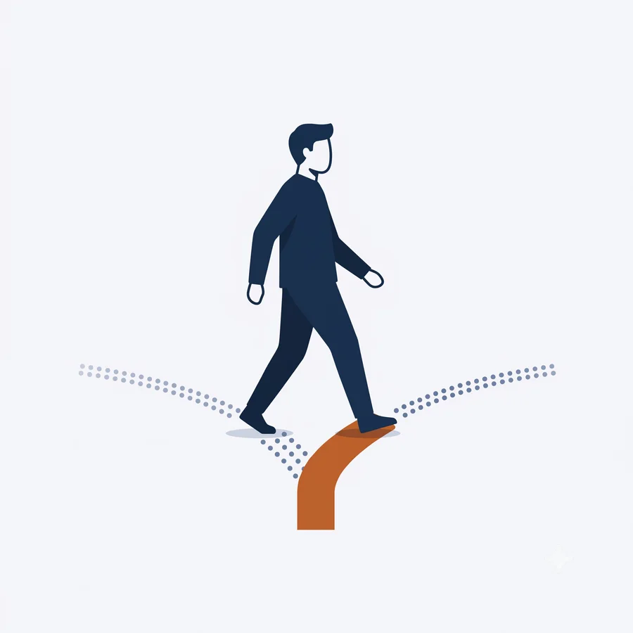 The founder chooses their next step